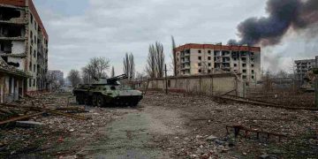 Macerie e distruzione a Kiev