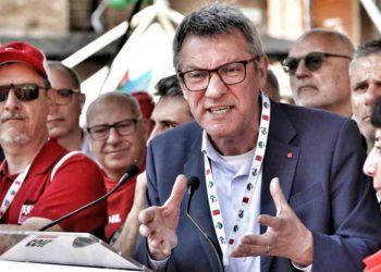 Il segretario generale della Cgil, Maurizio Landini, sul referendum