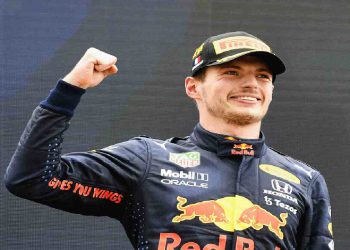 Max Verstappen celebra una vittoria