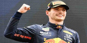 Max Verstappen celebra una vittoria