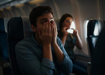 Persona che ha paura di volare