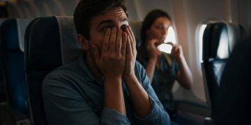 Persona che ha paura di volare