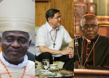 Peter Turkson, Luis Antonio Tagle e Robert Sarah