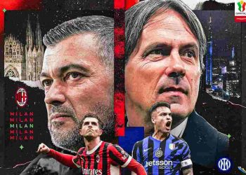 Semifinale di Coppa Italia tra Milan e Inter