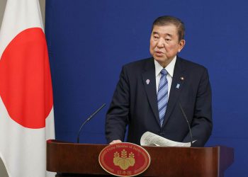 Un primo piano di Shigeru Ishiba