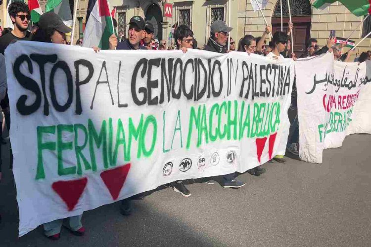 Un corteo pro Palestina