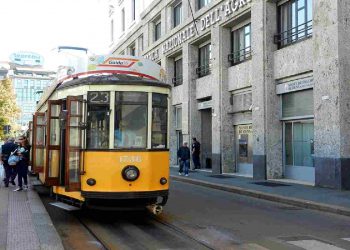 Un tram a Milano