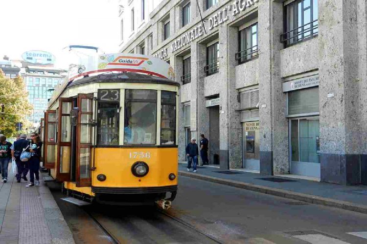 Un tram a Milano