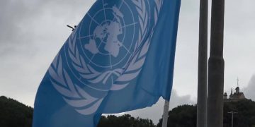 Una bandiera dell'Onu