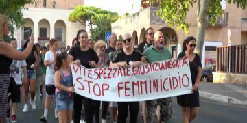 Una protesta contro il femminicidio