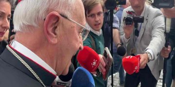 Uno dei cardinali che hanno preso parte alla seconda congregazione