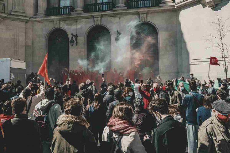 Un'immagine generica di una protesta