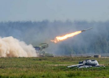 Un missile usato nella guerra tra Russia e Ucraina