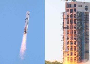 Il lancio di un razzo Lunga Marcia 2D