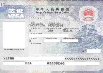 Il visto rilasciato dalla Cina