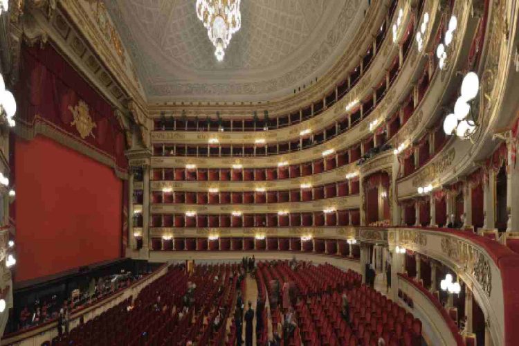 L'interno del teatro alla Scala