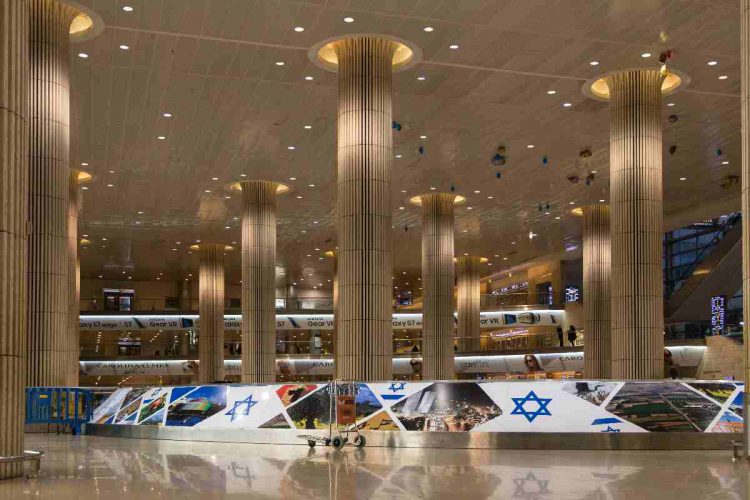 L'interno dell'aeroporto Ben Gurion