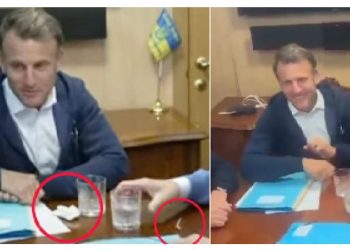 Macron nasconde un sacchetto di cocaina