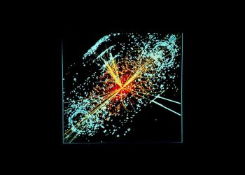 Rappresentazione della creazione di un bosone di Higgs