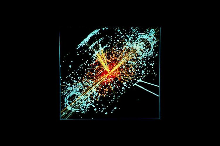 Rappresentazione della creazione di un bosone di Higgs