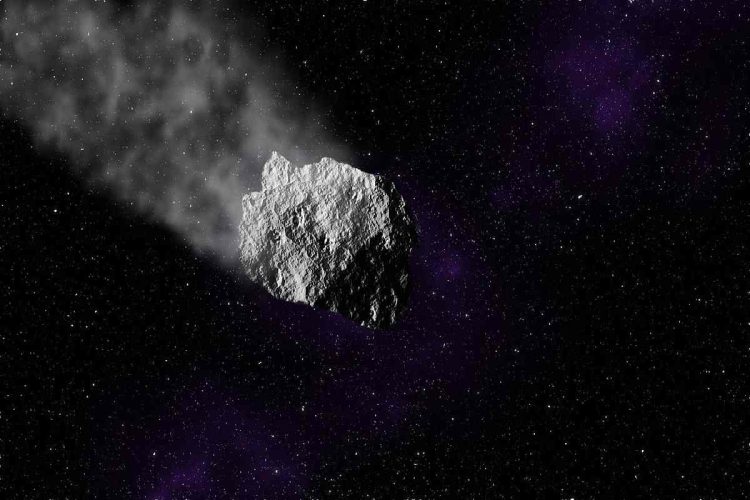 Rappresentazione di un asteroide