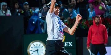 Sinner allenamento a Roma