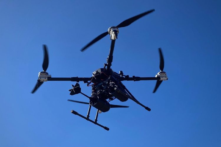 Un drone usato per scopi militari