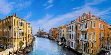 Uno scorcio di Venezia, una delle città italiane più iconiche