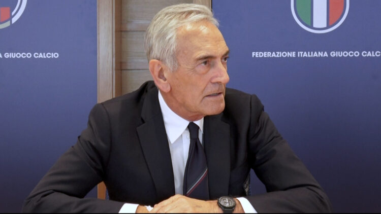 Il presidente della FIGC Gabriele Gravina