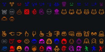 Alcune delle emoji di NTT Docomo