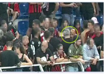 Christian Rosiello durante una partita tra il Milan e il Torino