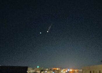 Dei missili lanciati dall'Iran contro Israele