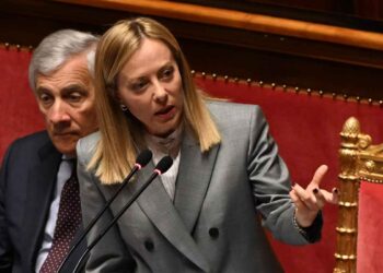 Giorgia Meloni in Senato