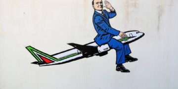 Il murale dedicato a Silvio Berlusconi