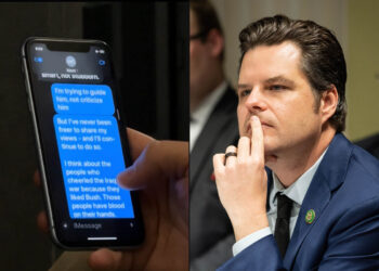 Matt Gaetz intercettato mentre scrive alla madre su come influenza Trump sul conflitto tra Iran e Israele