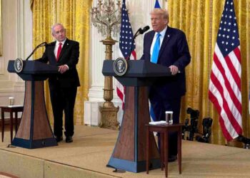 Trump e il primo ministro di Israele Netanyahu