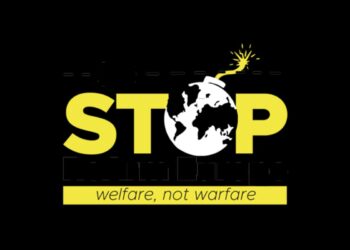 Un simbolo usato da Stop Rearm Europe