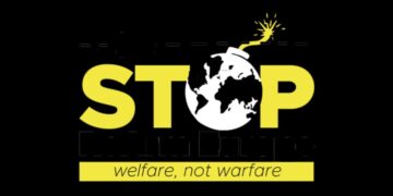 Un simbolo usato da Stop Rearm Europe