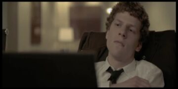 Una scena tratta dal film The Social Network