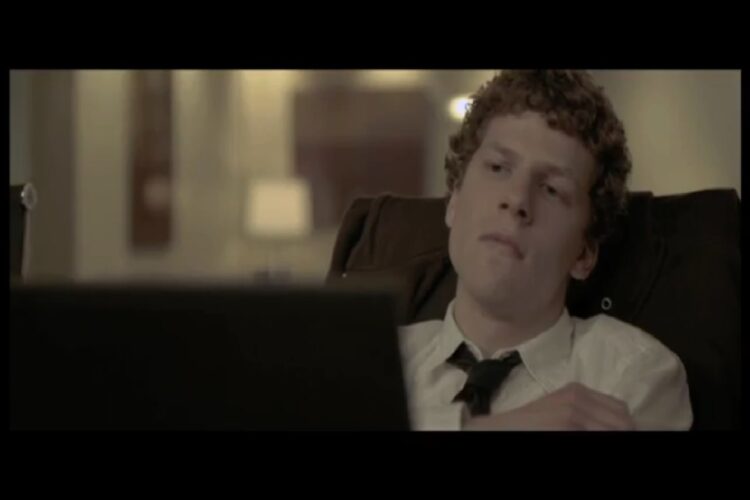 Una scena tratta dal film The Social Network