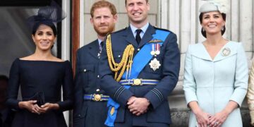 William e Harry assieme a Kate e Meghan