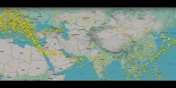 flight_map / Fonte@Flightradar24.com