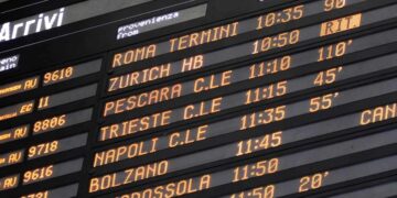 Sciopero dei treni