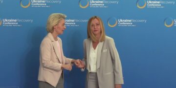 Ucraina_Meloni_saluta_von_der_Leyen