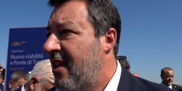 Primo piano di Matteo Salvini