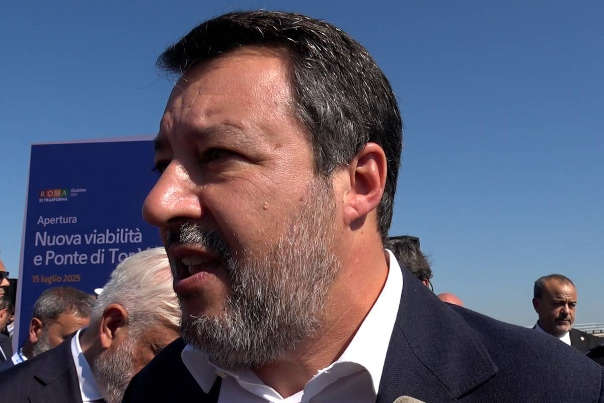 Primo piano di Matteo Salvini
