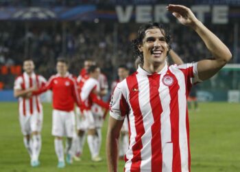 Il nuovo Direttore Tecnico della Juventus, Francois Modesto, in maglia Olympiakos nel suo passato da calciatore