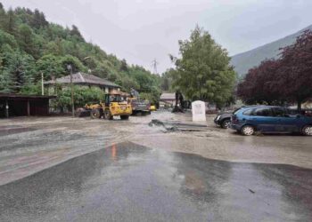 Le conseguenze dell'alluvione avvenuta a Bardonecchia