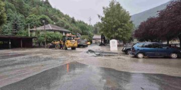 Le conseguenze dell'alluvione avvenuta a Bardonecchia