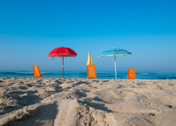Ombrellone in spiaggia
